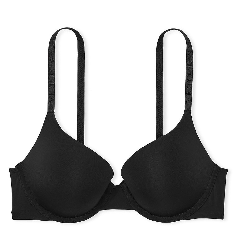 Victoria’s Secret Push-Up T-Shirt Bra, Black, Size 34C (good condition)